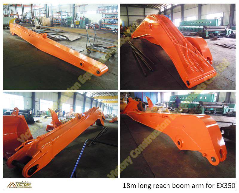 18m long reach boom arm attachment for EX350LCHV