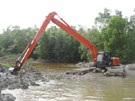 amphibious excavator