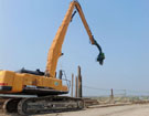 high reach demolition boom