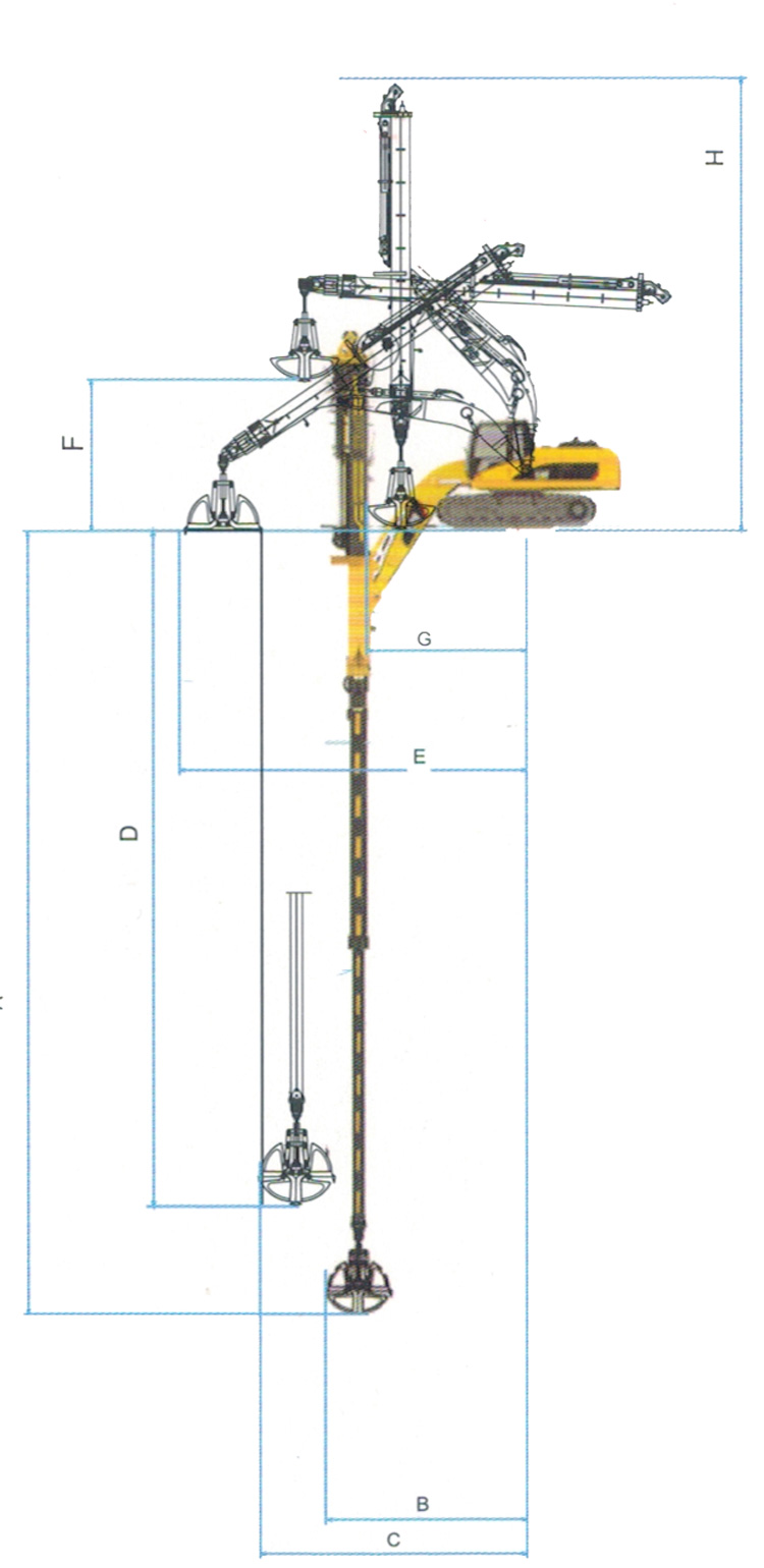 specification of telescopic dipper arm